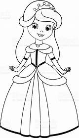 Colorear Princesas Boyama Prenses Sayfası раскраски принцесса Istockphoto sketch template