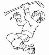 Coloring Pages Hockey Sports Momjunction Color sketch template