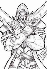 Overwatch Reaper Ausmalbilder Sketches sketch template