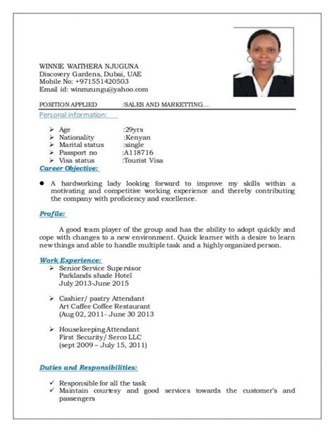 flight attendant resume sample