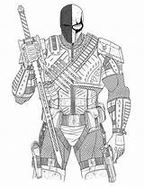Deathstroke Deadshot Arkham Origins Terminator sketch template