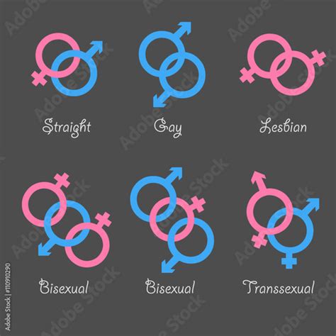 sexual orientation vector icons sexual gender orientation human
