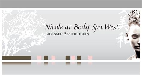 womans profile   words nicole  body spa west  front