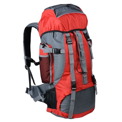 yescomusa  sports hiking camping backpack travel mountaineering shoulder bag rucksack red