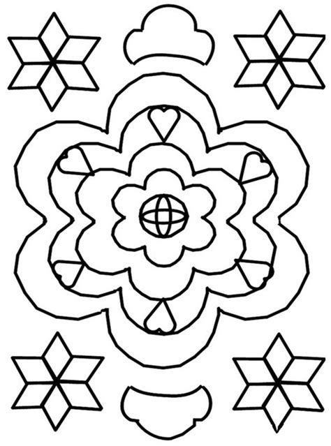printable rangoli coloring pages  kids coloring pages