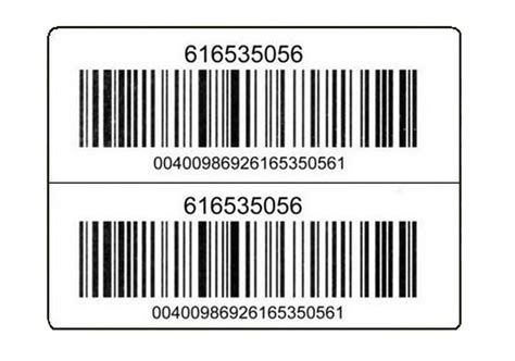 preprinted barcode labels universal tag