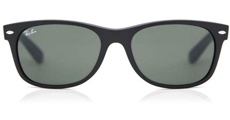 ray ban rb2132 new wayfarer bicolor 6182 sunglasses black size 52 for