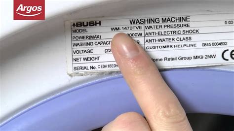 washing machine location  model number youtube