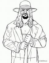 Coloring Undertaker Pages Wwe Popular Wrestling Wrestler sketch template