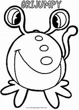 Yokomon Coloring Pages Cartoon Color Character Printable Sheets Kids Found sketch template