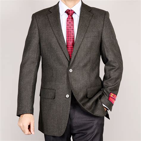 shop mens olive  button wool sport coat  shipping today