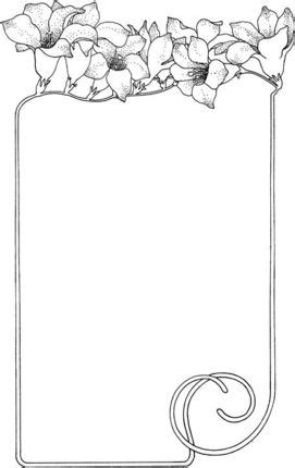 flowers   frame coloring page supercoloringcom coloring pages