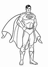 Superman sketch template
