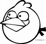Coloring Angry Bird Blue Sky Wecoloringpage Pages sketch template