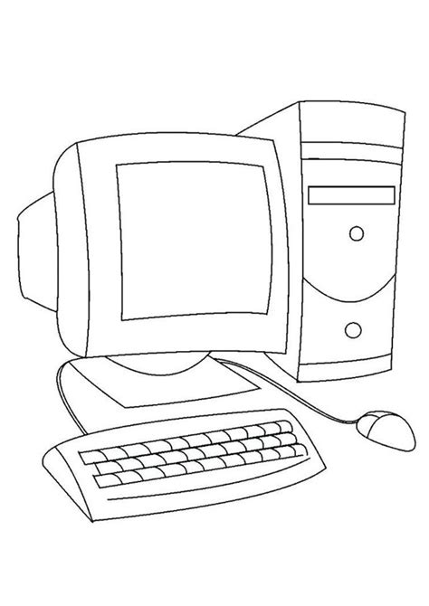 coloring pages computer coloring page  kids