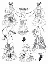 Paper Dolls Coloring Pages Doll Printable Victorian Kids Color Pioneer American Colouring Girls Vintage Bestcoloringpagesforkids Print Cut Girl Adult Book sketch template