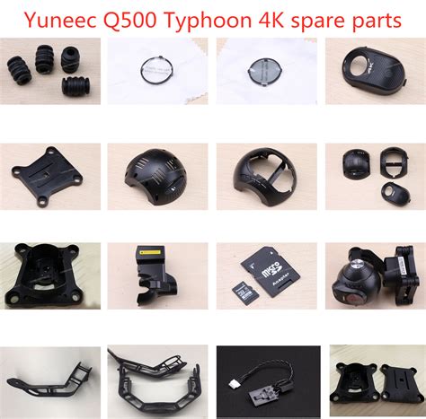 yuneec typhoon   cg camera spare parts shell damping ball uv filter  gray mirror upper