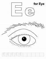 Preschool Handwriting Eyeball Bestcoloringpages sketch template