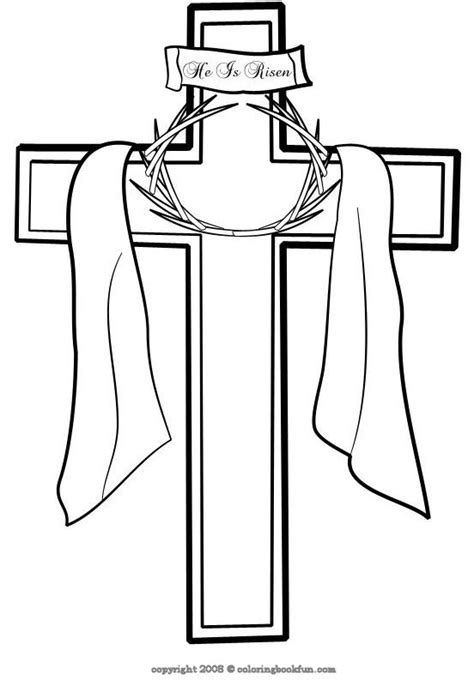 coloring pages  crosses clipart
