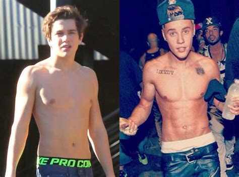 austin mahone goes shirtless—is he hotter than justin bieber e news