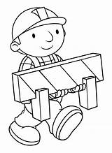 Bob Builder Coloring Pages Kids Gif Printable sketch template