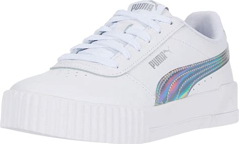 puma carina iridescent jr girls youth sneaker amazonca clothing shoes accessories