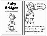 Bridges Ruby Coloring Pages Kindergarten Sheets Books Reading History Biographies Beginning Notes Student Questions Teaching Crafts Children Awards Character Read sketch template