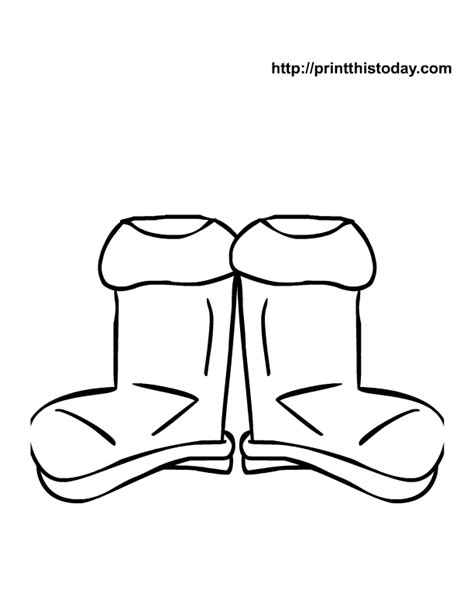 rain boots coloring page coloring home