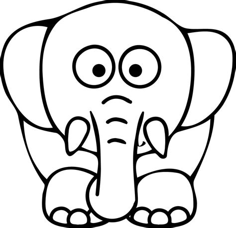 elephant face coloring pages  getcoloringscom  printable