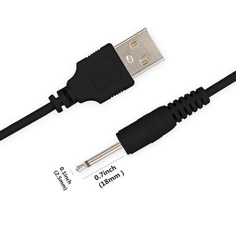 Usb Charging Dc Vibrator Cable Cord For Rechargeable Adult