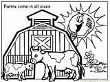 Farm Coloring Printable Pages Color Others Animals Animal Peoples Kids Sun sketch template