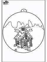 Kerstbal Christbaumkugel Bola Huisje Kleurplaten Palla Kerst Malen Advertentie Malesider Anzeige Pubblicità Pinta Pintando Nukleuren Annonce Publicidade sketch template