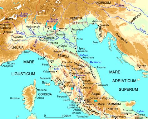 kaart noord italie kaart