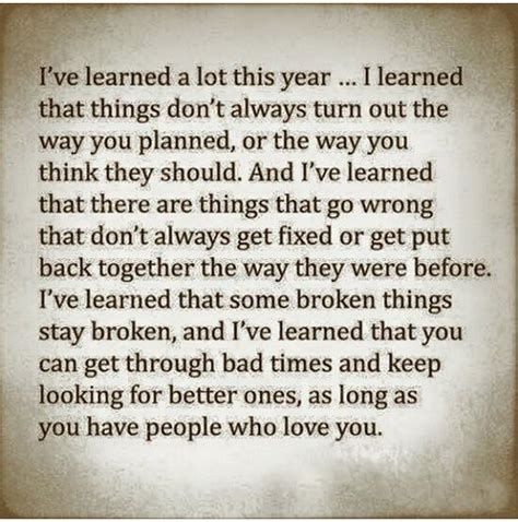 thought for the day i ve learned a lot this year words life