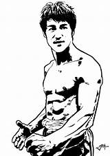 Bruce Lee Vector Coloring Pages Portrait Stencil Martial Print Arts Sketch Deviantart Template Deborah Search Wallpaper Jackie Chan Again Bar sketch template