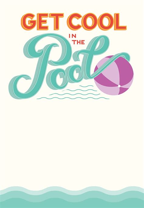 pool party invitations printable
