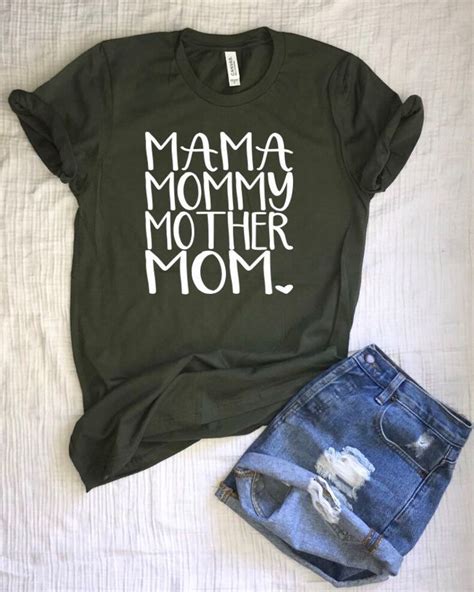 Mama Shirts Mothers Day Shirts Vinyl Shirts Tee Shirts T Shirts For