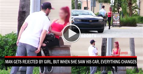 Man Gets Rejected By Girl But When She Saw His Car