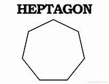 Heptagon Shapes Trapezoid Heptagons Pentagon Printableparadise sketch template
