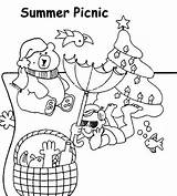 Summertime Picnic sketch template