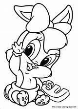 Coloring Pages Toons Tiny Getdrawings Baby sketch template