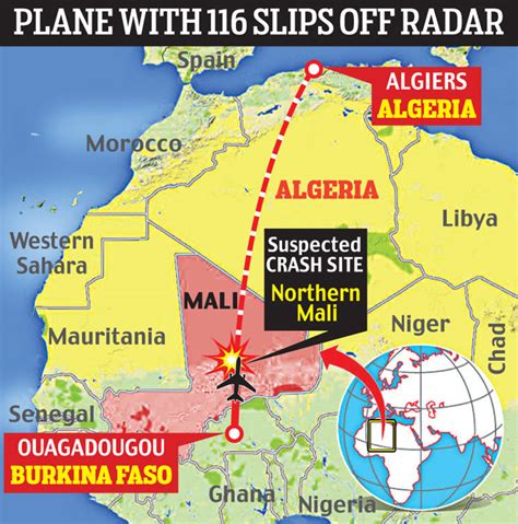 wreckage of air algerie plane carrying 116 people found in mali india