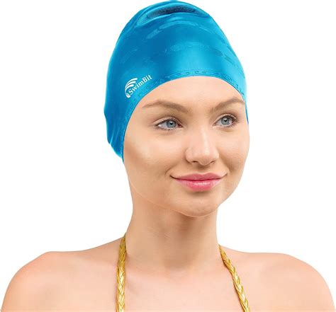 Comfortable Solid Silicone Swim Caps Fit For Long Hair And Short Hair