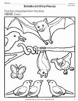 Stellaluna Coloring Pages Activities Printables Clipart Teacher Bat Worksheets Book Kindergarten Bats Story Student Grade Reading Characters Classroom Popular Craft sketch template