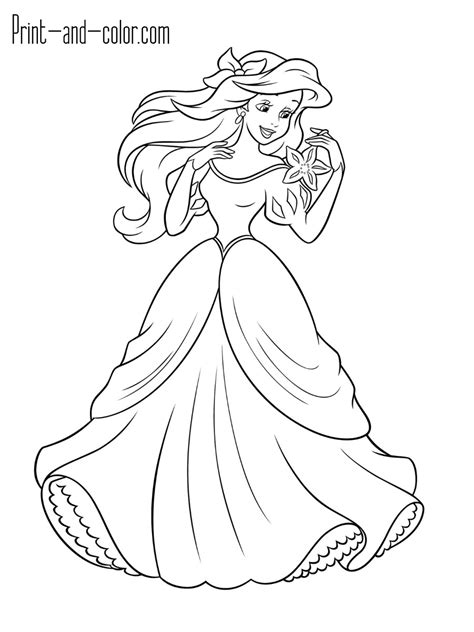 mermaid coloring pages print  colorcom tinkerbell