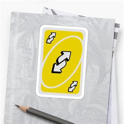 reverse uno card sticker  omglara redbubble