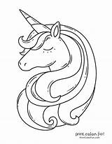 Unicorn Unicornio Printcolorfun sketch template