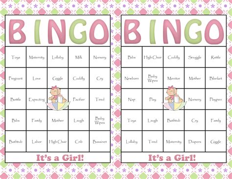 baby shower bingo blank template  rubber ducky vrogueco