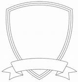 Shield Template Outline Badge Printable Templates Blank Clip Clipart Crest Police Plain Family Logo Football Drawing Cliparts Shields Clker Arms sketch template
