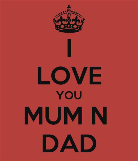 love  mum  dad poster holly  calm  matic
